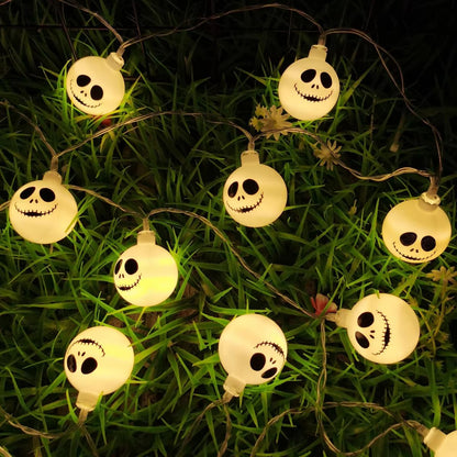 2025 Halloween Grimace String Lights  Indoor BatteryUSB Operated Hanging Lamp For Home Decor 2