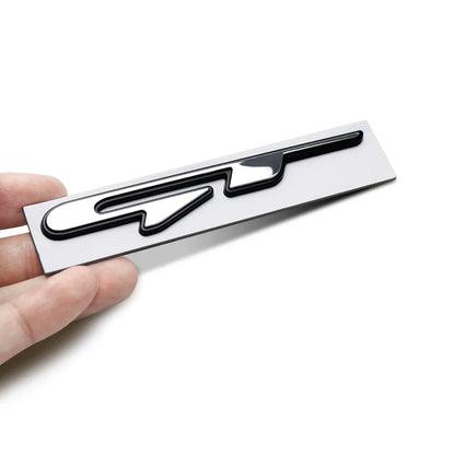GT Line Car Emblem, 3D Fender Design, Rear Trunk Body Badge Sticker