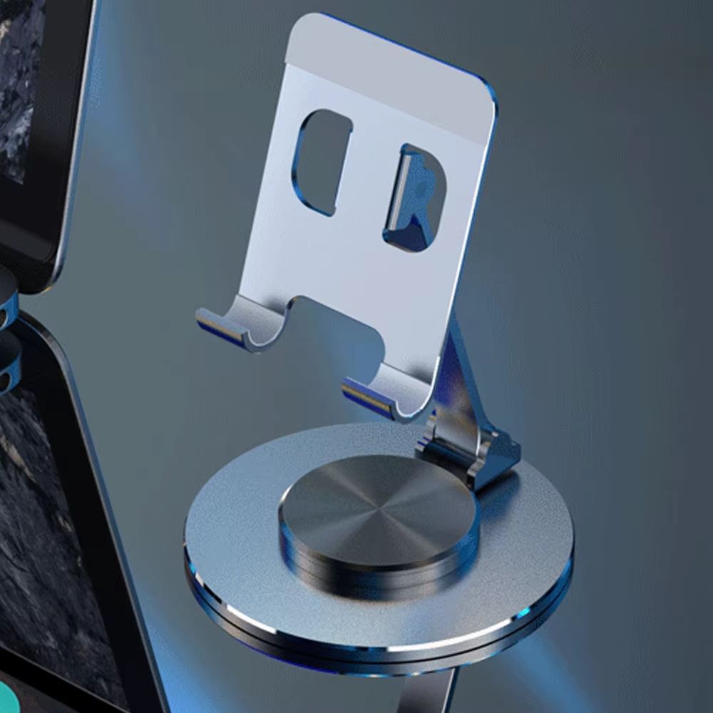 360° Rotate Metal Desk Mobile Phone Holder – Adjustable Stand for iPhone, Xiaomi, iPad, and Tablets