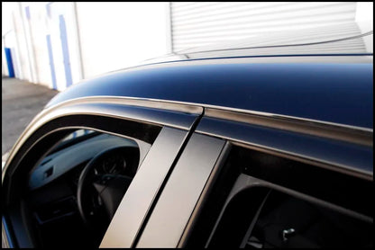 Matte Black Stripes Car Wrap, Black Vinyl Foil Tape Roll, Interior Pillar Trim Film, Car Sticker Decal