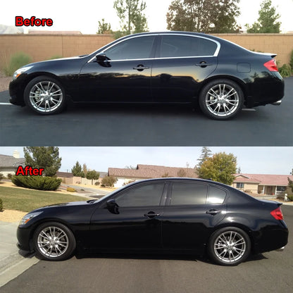 Matte Black Stripes Car Wrap, Black Vinyl Foil Tape Roll, Interior Pillar Trim Film, Car Sticker Decal