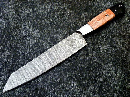 12 Damascus Steel Chef Knife  Hand Forged Kitchen Knife Gift For Chefs 2