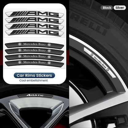Wheel Hub Decals, Aluminum Logo Sticker, Car Styling Wheel Rim Decoration