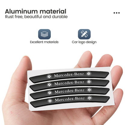 Wheel Hub Decals Aluminum Logo Sticker Car Styling Wheel Rim Decoration 4