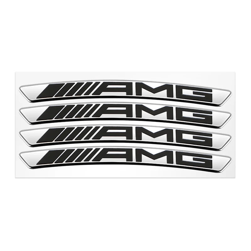 Wheel Hub Decals Aluminum Logo Sticker Car Styling Wheel Rim Decoration 7