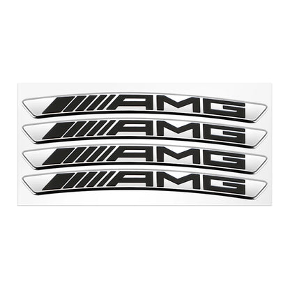 Wheel Hub Decals Aluminum Logo Sticker Car Styling Wheel Rim Decoration 7