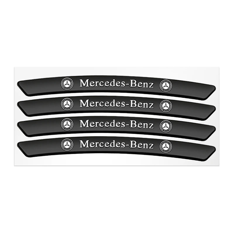 Wheel Hub Decals Aluminum Logo Sticker Car Styling Wheel Rim Decoration 8