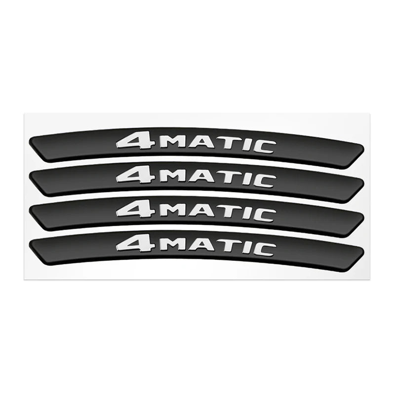 Wheel Hub Decals Aluminum Logo Sticker Car Styling Wheel Rim Decoration 9