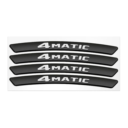 Wheel Hub Decals Aluminum Logo Sticker Car Styling Wheel Rim Decoration 9