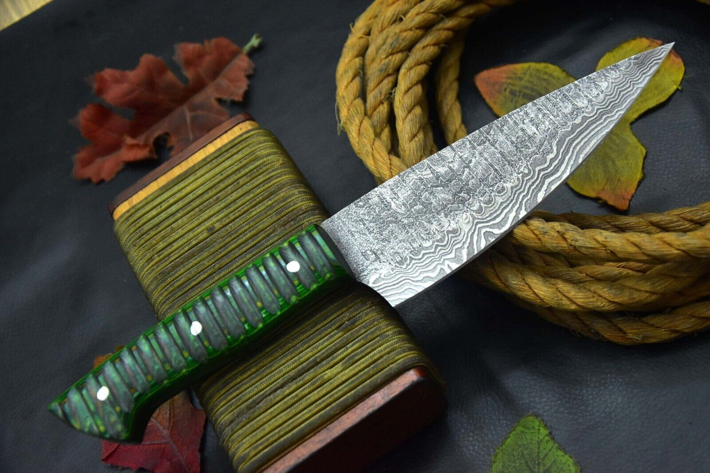 Professional Handmade Damascus Steel Kitchen Knife  12 Full Tang Blade 3