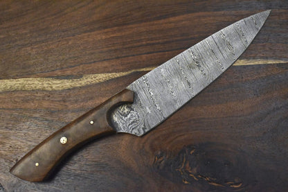 13 Hand Forged Damascus Chef Knife  Artisan Kitchen Knife Gift 1
