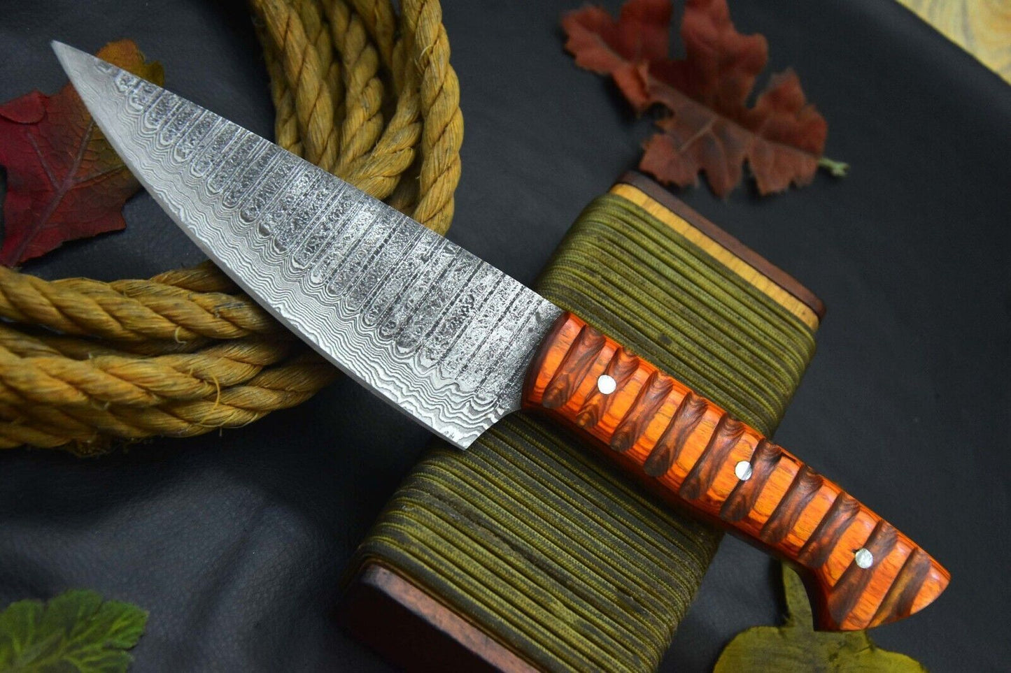 Custom Forged 105 Inch Damascus Chef Knife  Handmade Kitchen Cooking Knife 1