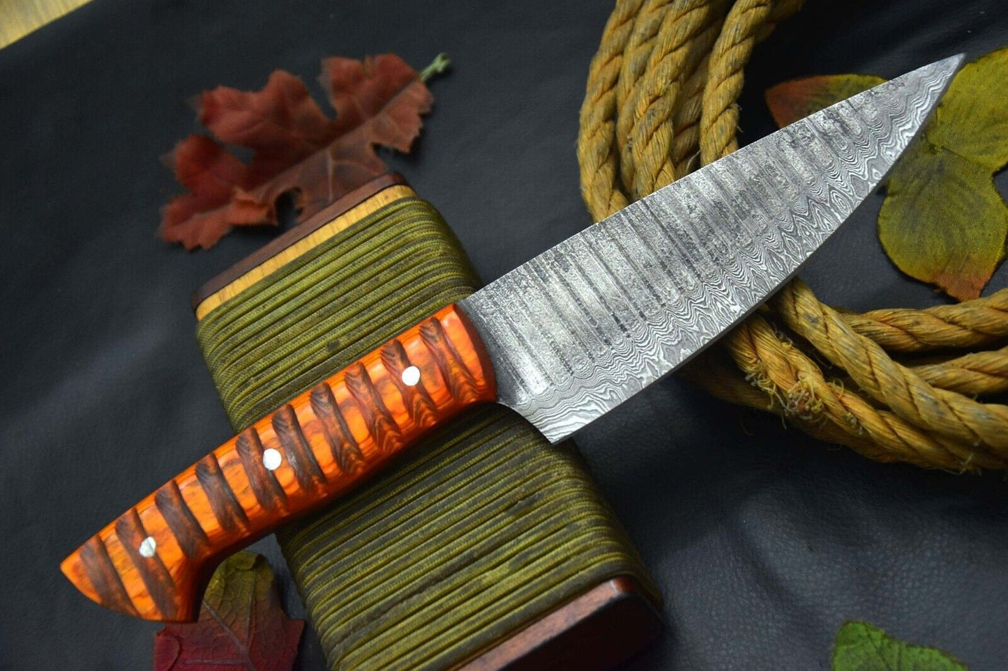 Custom Forged 105 Inch Damascus Chef Knife  Handmade Kitchen Cooking Knife 2