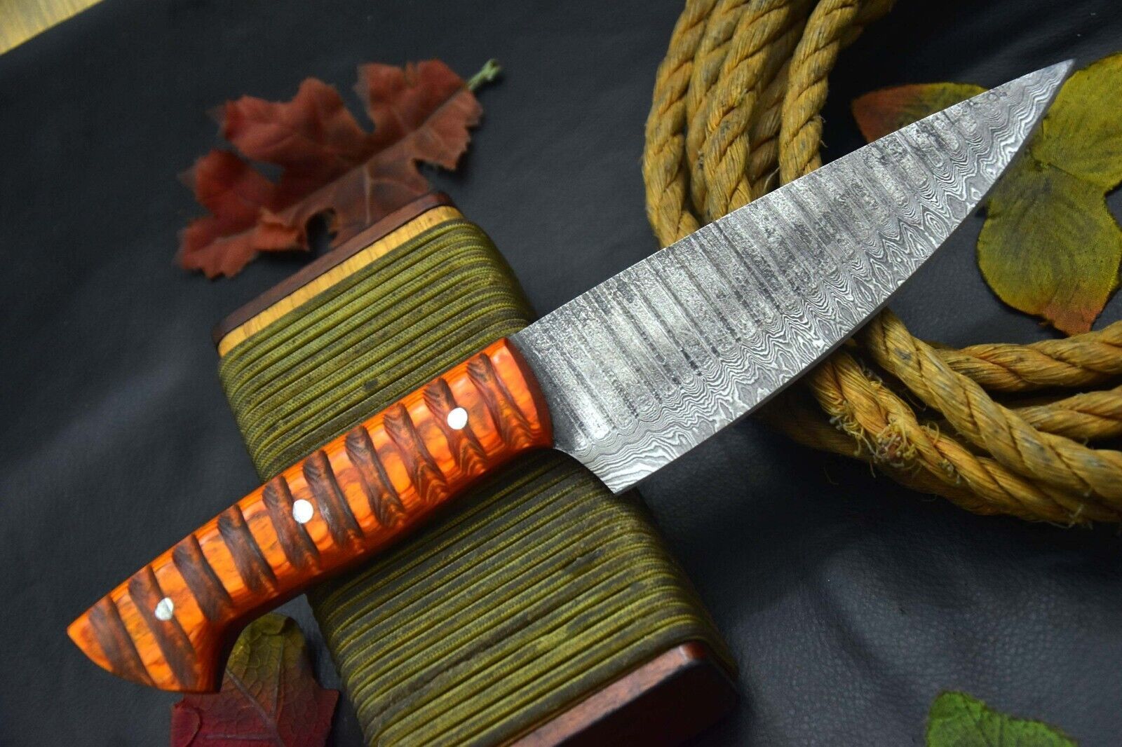 Custom Forged 105 Inch Damascus Chef Knife  Handmade Kitchen Cooking Knife 2