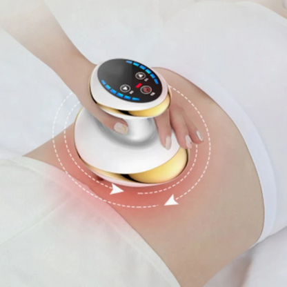 Home Rechargeable Fat Burner Guasha Massage Pressure Vacuum Suction Cup Electric Heating Cupping Ma