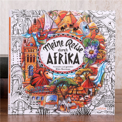 Adult Coloring Book for Travel, Relieve Stress with Graffiti Painting, A Fun Drawing Book for Color and Enjoyment