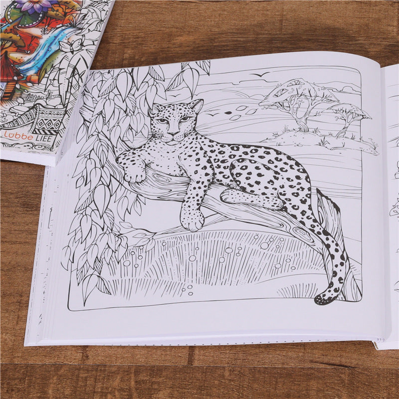 Adult Coloring Book for Travel, Relieve Stress with Graffiti Painting, A Fun Drawing Book for Color and Enjoyment