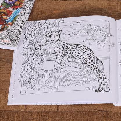Adult Coloring Book for Travel, Relieve Stress with Graffiti Painting, A Fun Drawing Book for Color and Enjoyment