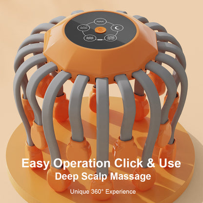 Deep Scalp Electric Head Massager 20 Touch Massage Points Relieves Head Tension Scratching Octopus  3