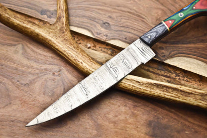 13 Damascus Steel Chef Knife  Hand Forged Kitchen Knife Gift For Chef 2
