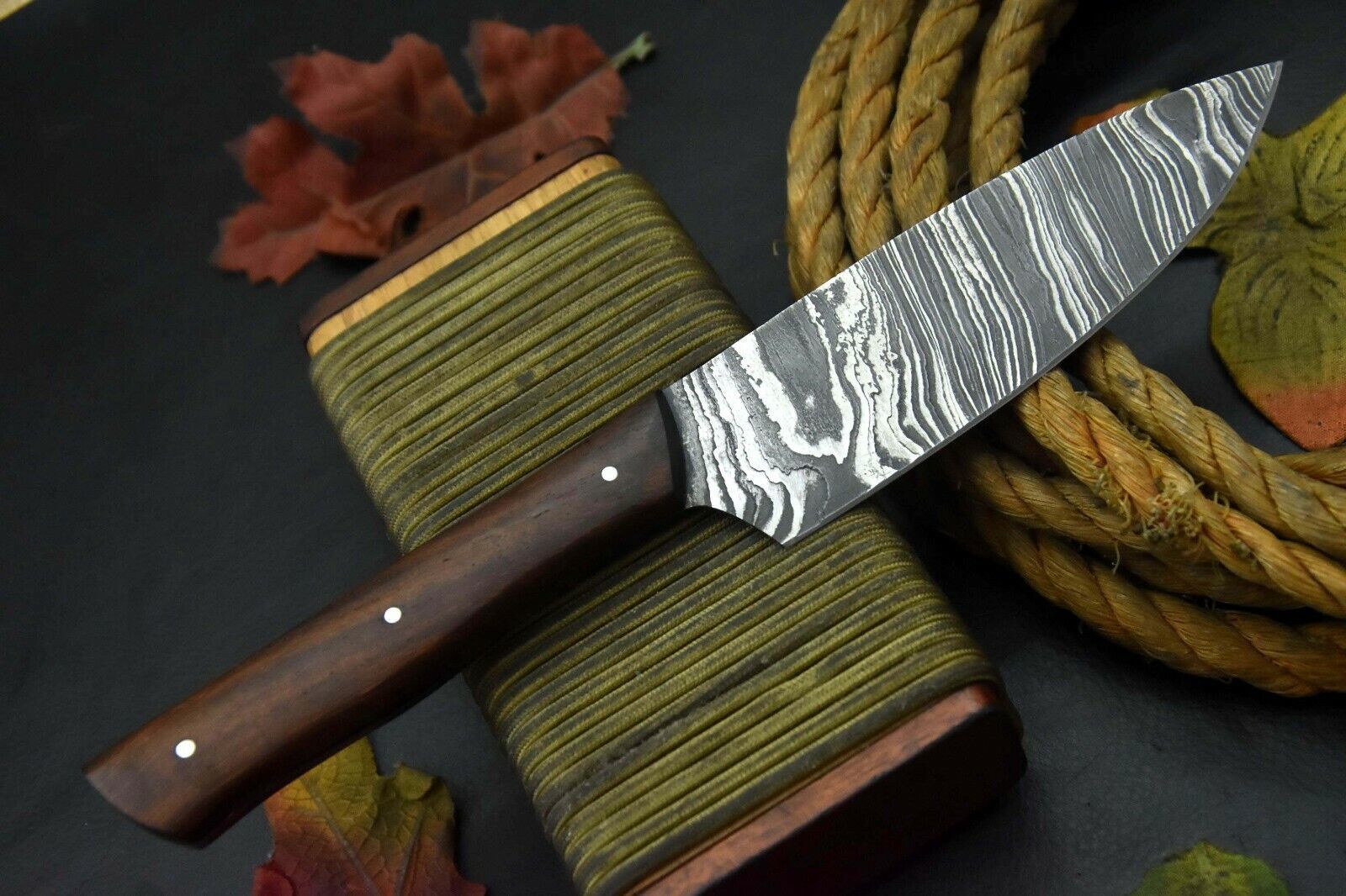 101 Hand Forged Damascus Chef Knife  Artisan Kitchen Knife Gift 2