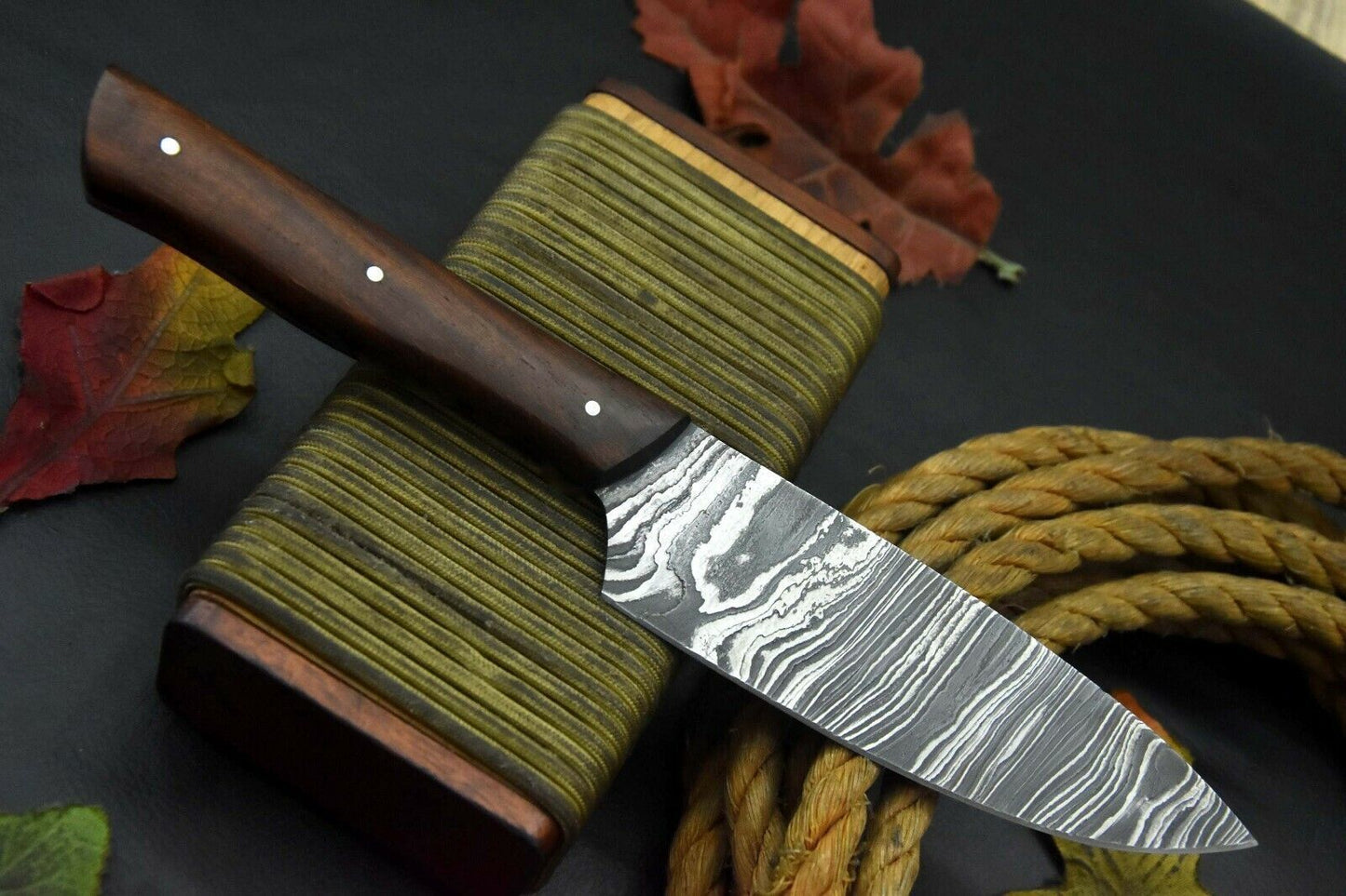 10.1" Hand Forged Damascus Chef Knife | Artisan Kitchen Knife Gift