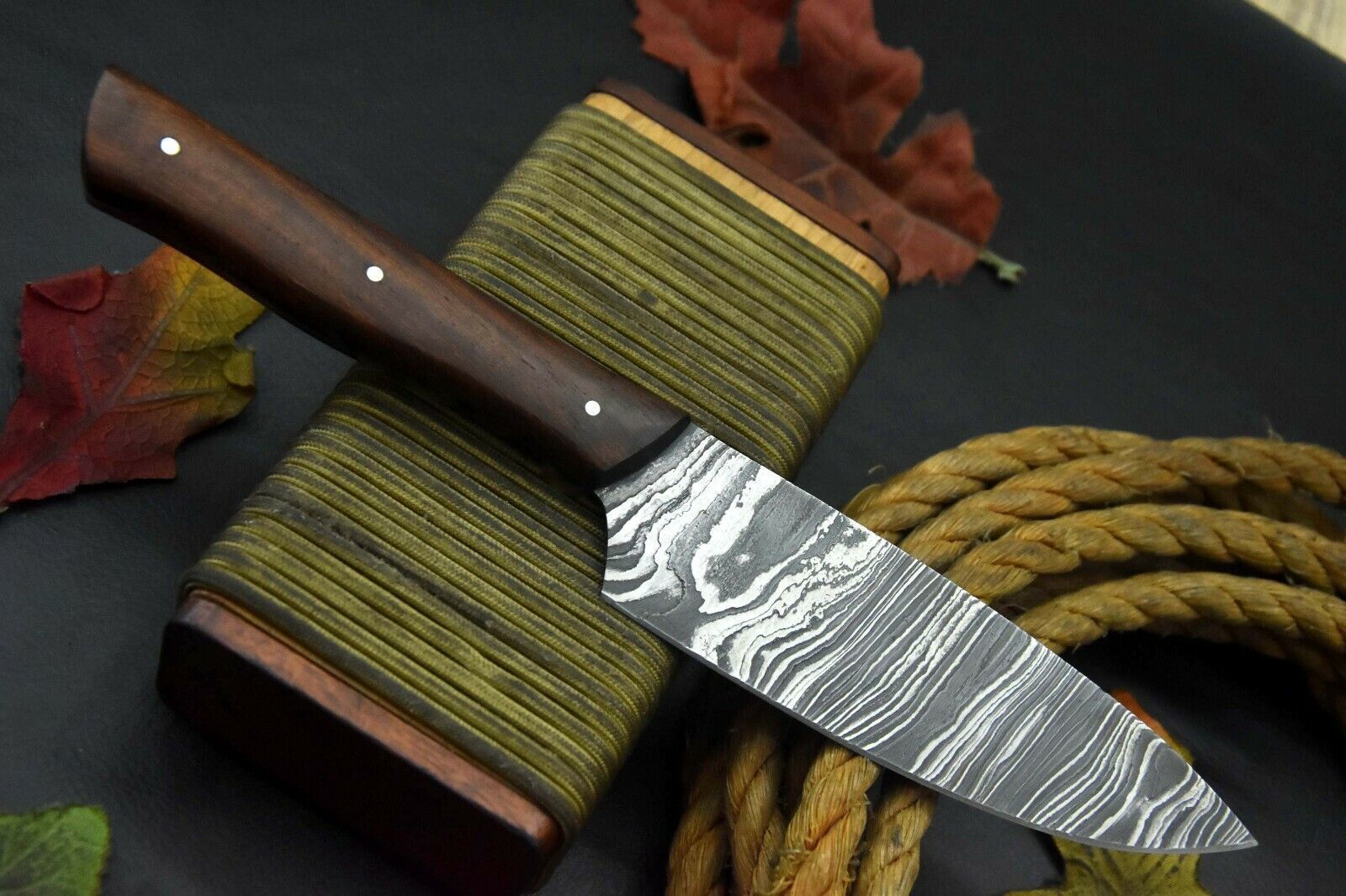 10.1" Hand Forged Damascus Chef Knife | Artisan Kitchen Knife Gift