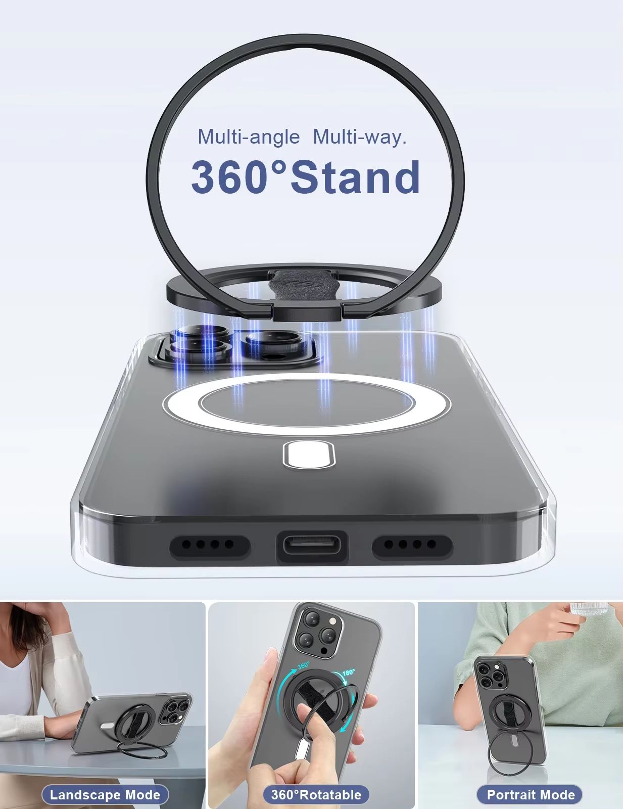EWA MagOne 3rd Gen Magnetic Phone Holder With Kickstand  Compatible With MagSafe For IPhone 16 15 1 1