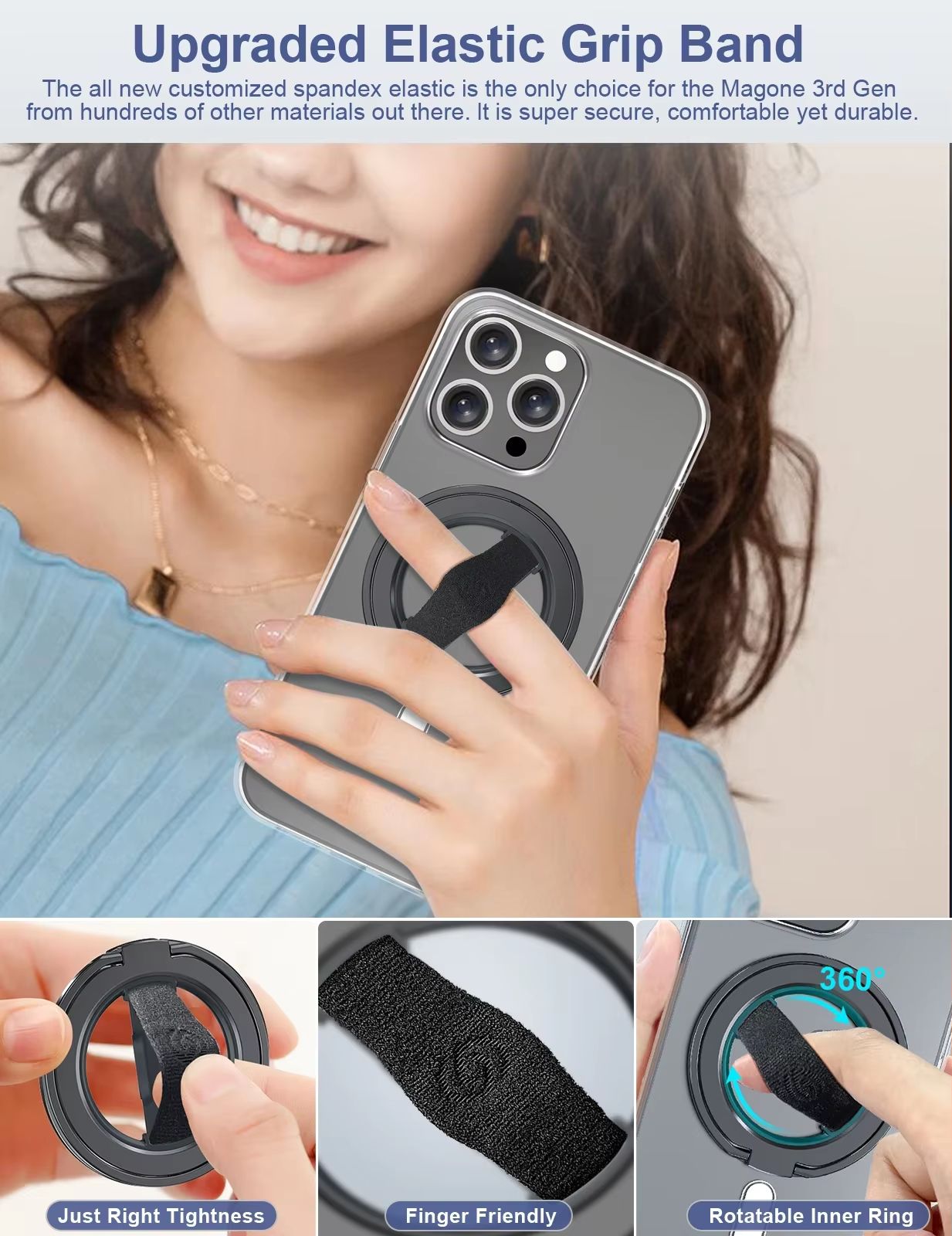 EWA MagOne 3rd Gen Magnetic Phone Holder With Kickstand  Compatible With MagSafe For IPhone 16 15 1 2