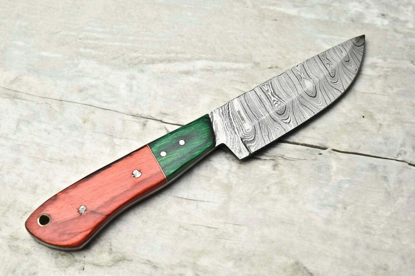 8 Hand Forged Damascus Chef Knife  Artisan Kitchen Knife Gift 3