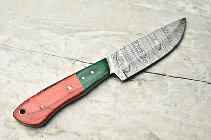 8 Hand Forged Damascus Chef Knife  Artisan Kitchen Knife Gift 3