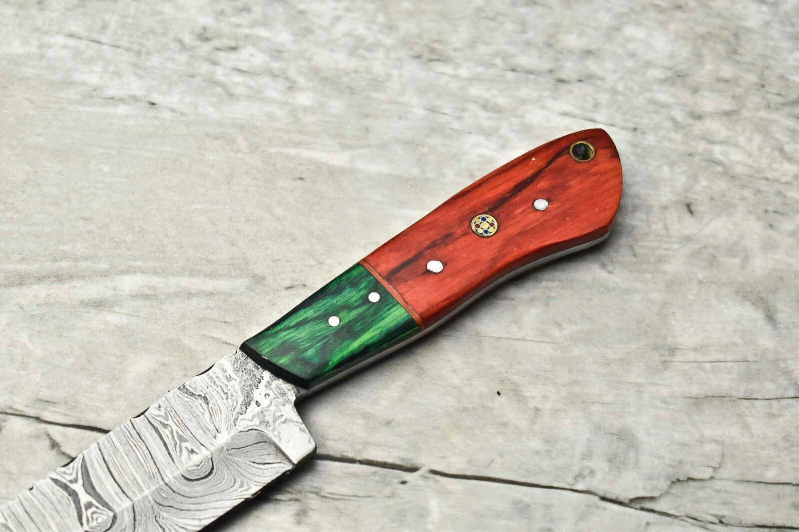 8 Hand Forged Damascus Chef Knife  Artisan Kitchen Knife Gift 1