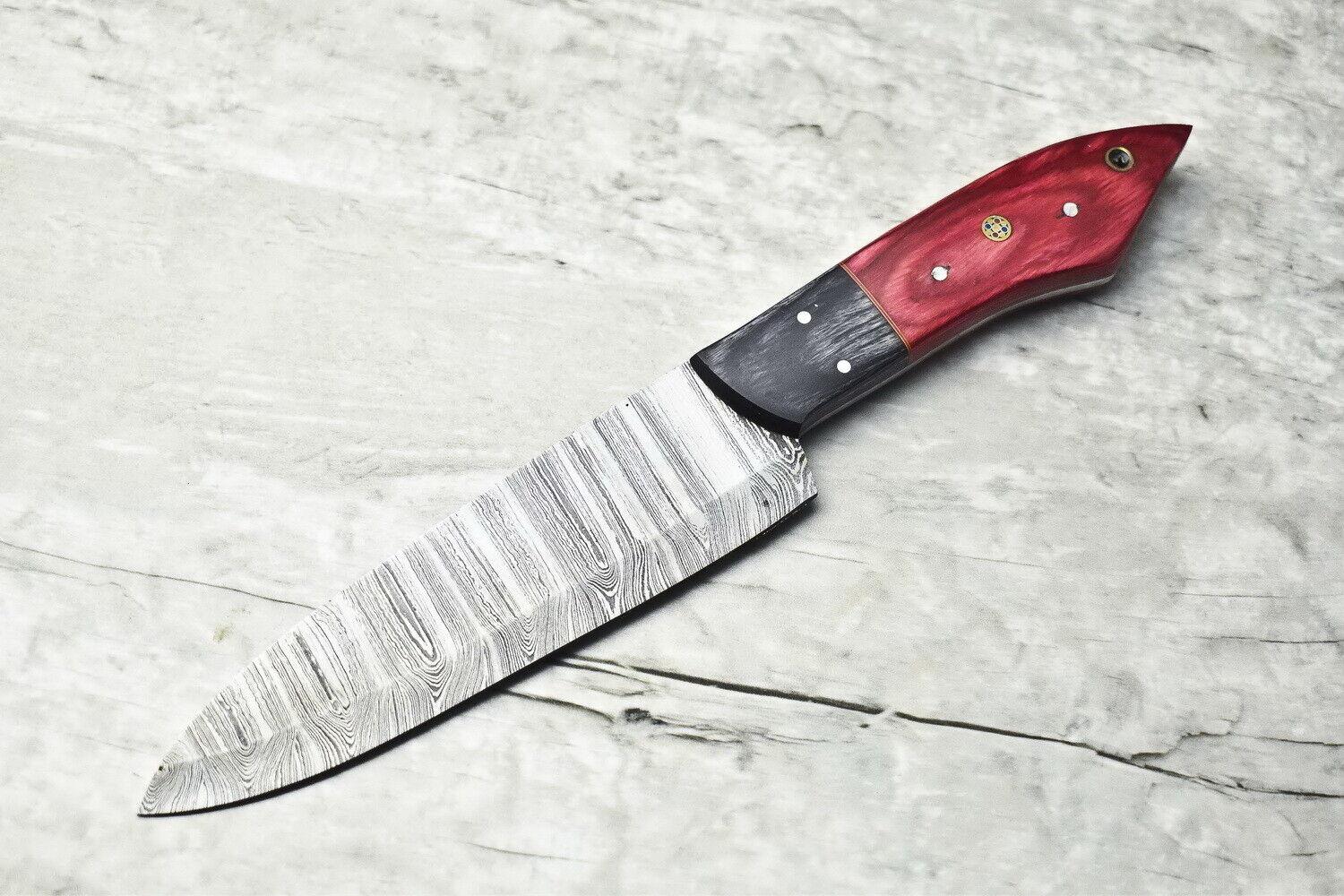 11" Handmade Damascus Steel Full Tang Chef Knife | Professional Kitchen Knife