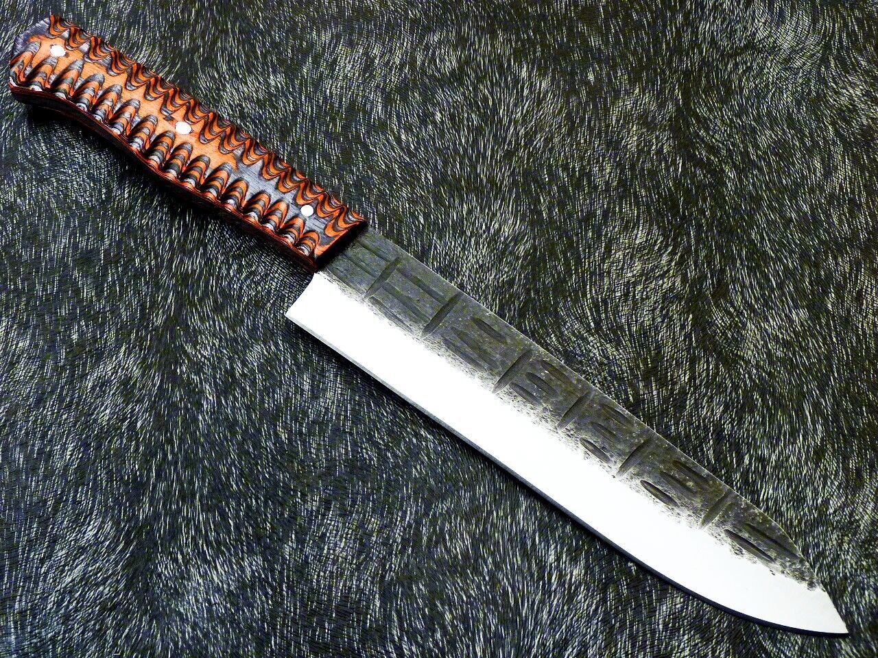 12 Handmade Damascus Steel Chef Knife With Hardwood Handle  Professional Kitchen  Hunting Knife 2