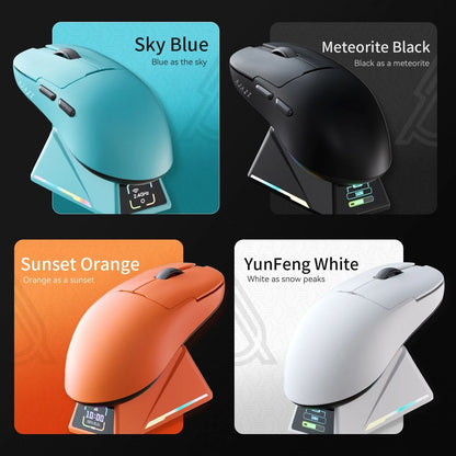 Wireless Gaming Mouse With Tri Mode Connectivity And Color Display 1