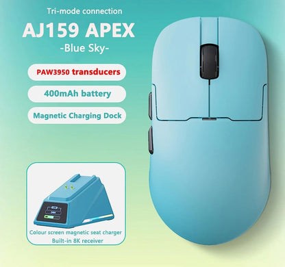 Wireless Gaming Mouse With Tri Mode Connectivity And Color Display 7