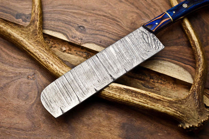 12 Inch Professional Handmade Damascus Chef Chopper Knife  Hardwood Handle  Hunting  Cooking Tool 2