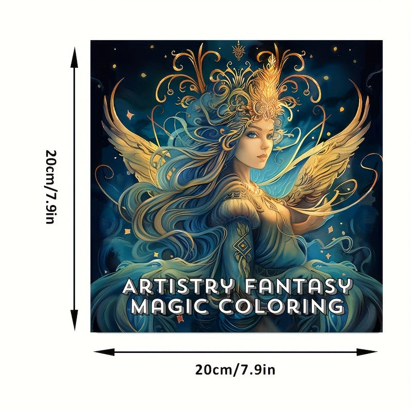 Artistry Fantasy Coloring Book For Stress Relief And Soothing Stress A Stress Reduction Colouring B 2