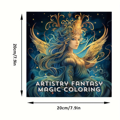 Artistry Fantasy Coloring Book For Stress Relief And Soothing Stress A Stress Reduction Colouring B 2