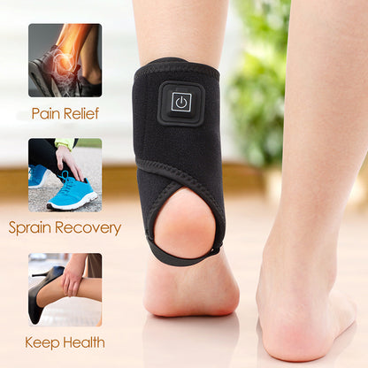 Portable Ankle Support Brace Lightweight Heating Wrap Adjustable Electric Ankle Strap 2