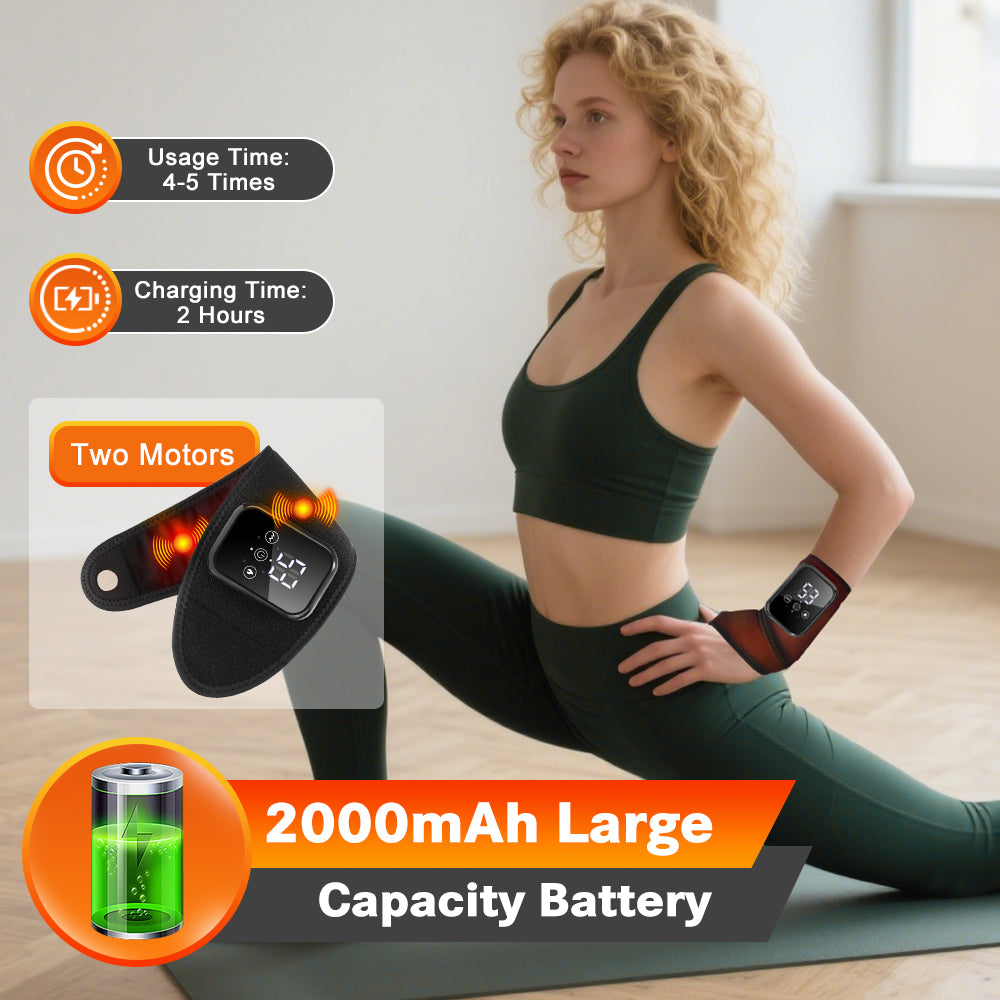 Wrist Brace Wrap Guard Electric Wrist Massage Hot Compress Wristband Adjustable Heating Vibrating T 3