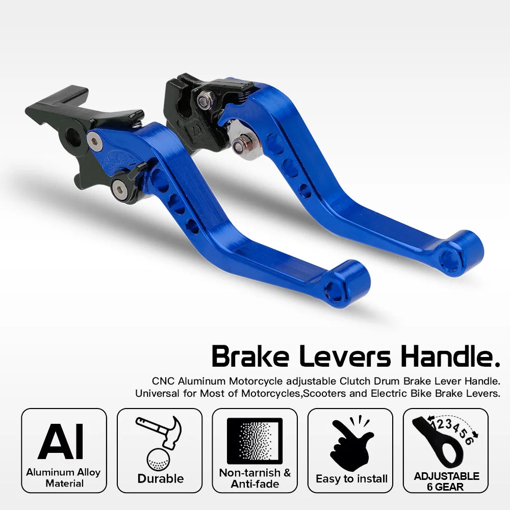 Universal Motorcycle Brake Levers SDTW Adjustable Hand Lever GY6 Modified Horn Bike Accessories 3