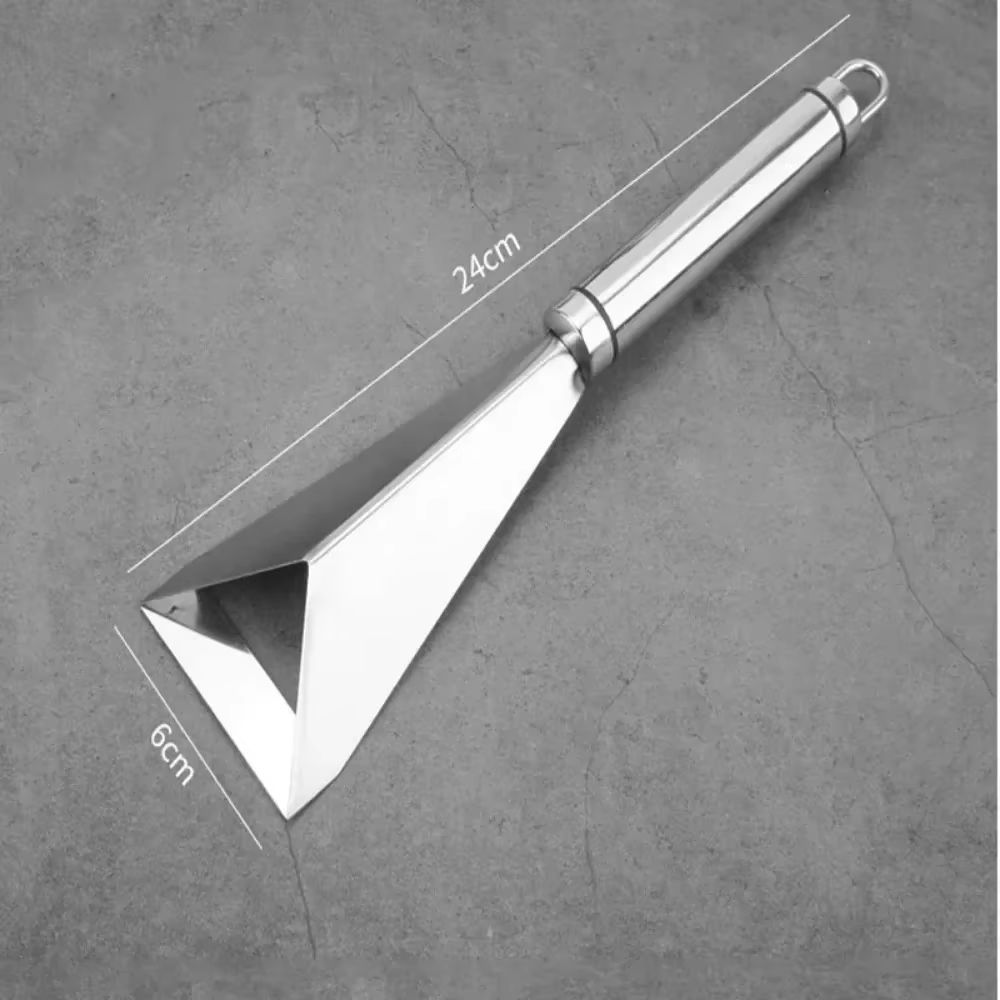 Stainless Steel Triangle Fruit Carving Knife  NonSlip Vegetable Cutter For Fruit Platter Decoration 5