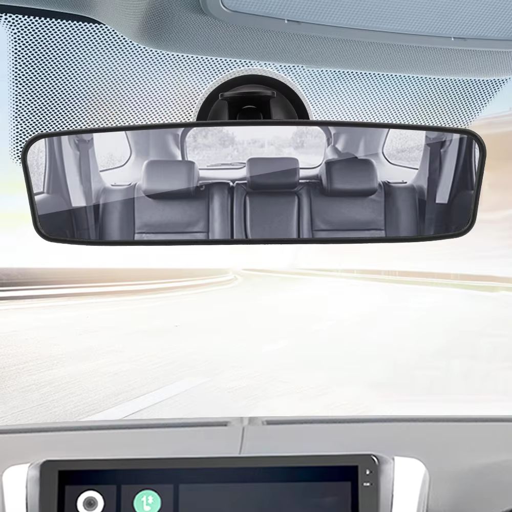 360 Rotating WideAngle Car Rearview Mirror With Adjustable Suction Cup  Universal Interior Rearview 2