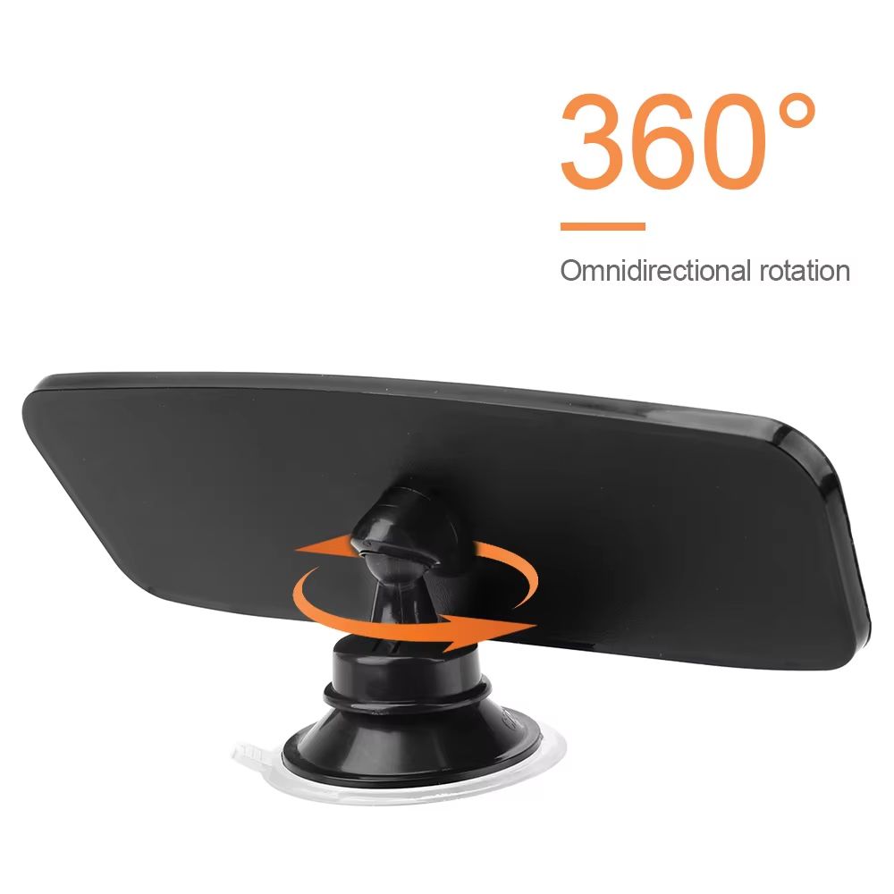 360 Rotating WideAngle Car Rearview Mirror With Adjustable Suction Cup  Universal Interior Rearview 3