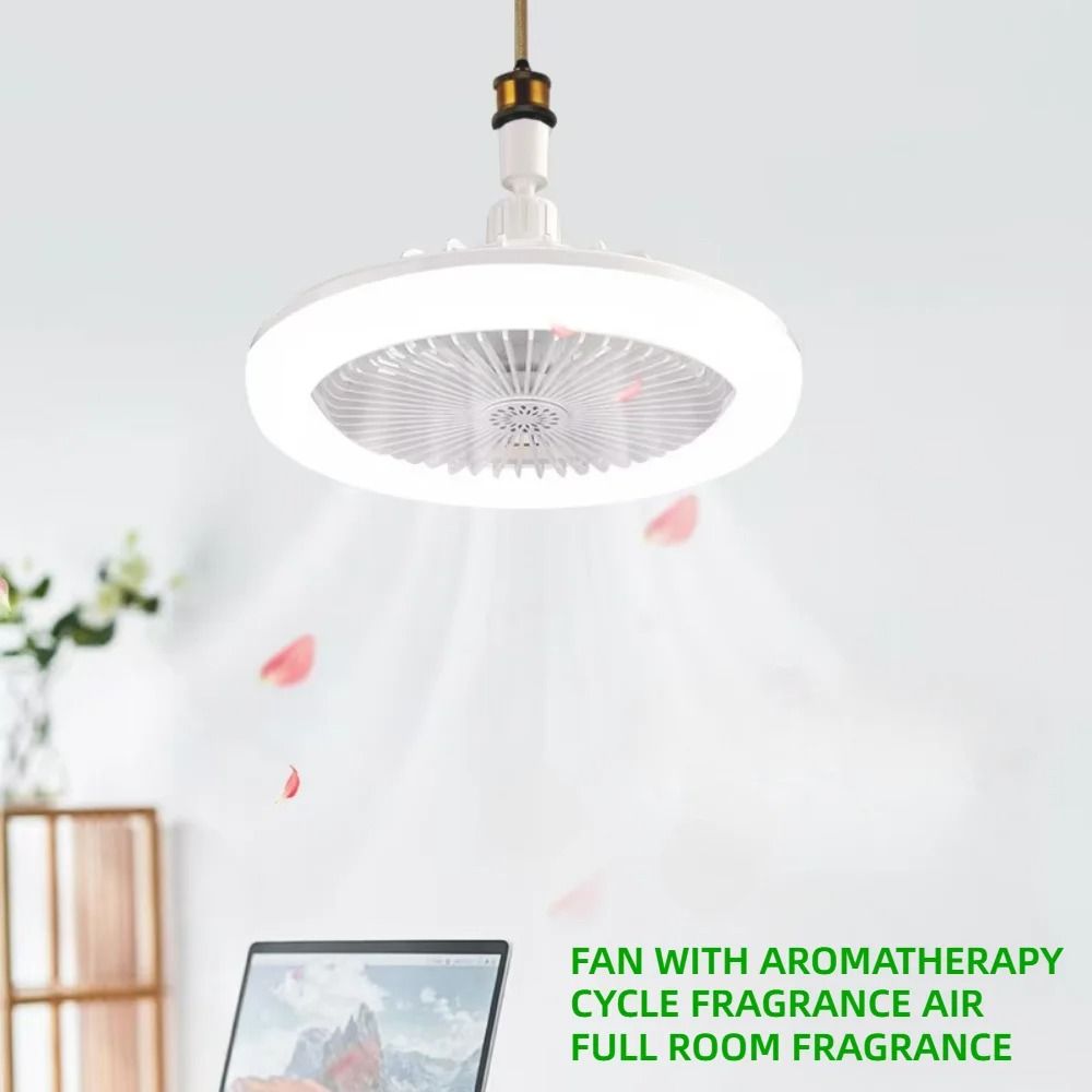 Rotatable Ceiling Fan With Remote Control Light  3in1 Adjustable LED Lamp With E27 Converter Base F 1