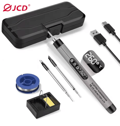 Cordless USB Digital Soldering Iron Adjustable Temperature 6