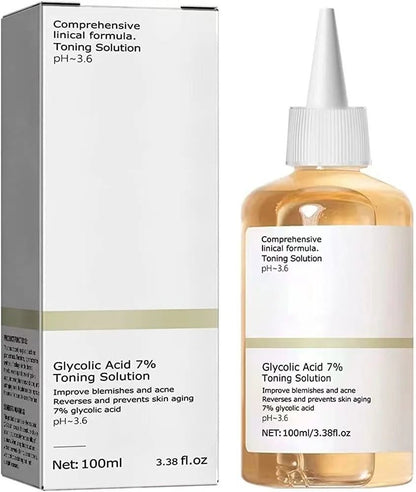 Glycolic Acid 7 Percent Toning Solution For Acne Removal And Skin Rejuvenation 100ml 4