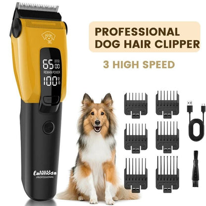 Professional Pet Hair Clipper Rechargeable Type C Dog and Cat Grooming Trimmer