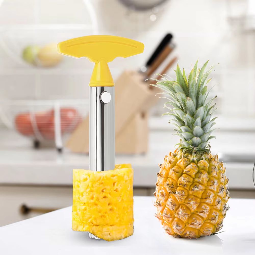 HILIFE Core Peel Slicer – Stainless Steel Fruit and Vegetable Knife, Pineapple Peeler, Spiralizer Cutter for Kitchen